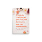 Prov 3:5 - Bible Verse, Trust in the LORD Premium Luster Photo Paper Poster