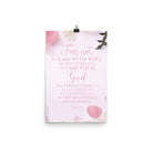 Isaiah 41:10 - Bible Verse, God will strengthen you Premium Luster Photo Paper Poster