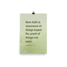 Heb 11:1 - Bible Verse, faith is assurance Premium Luster Photo Paper Poster