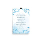 James 1:5 Bible Verse, lacks wisdom Premium Luster Photo Paper Poster