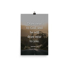 James 4:8 Bible Verse, Cleanse your Premium Luster Photo Paper Poster