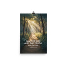 John 14:6 Bible Verse I Am Premium Luster Photo Paper Poster 12″×18″