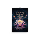 John 14:6 Bible Verse The Way Premium Luster Photo Paper Poster 12″×18″