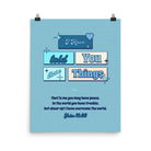 John 16:33 - Bible Verse, in me you may have peace Premium Luster Photo Paper Poster