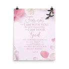 Isaiah 41:10 - Bible Verse, God will strengthen you Premium Luster Photo Paper Poster