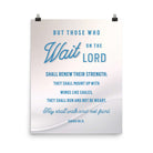 Isaiah 40:31 - Bible Verse, Wings like Eagles Premium Luster Photo Paper Poster