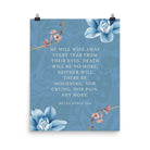 Revelation 21:4 Bible Verse, every tear Premium Luster Photo Paper Poster