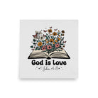 1 John 4:8 - Bible Verse, God is Love Premium Luster Photo Paper Poster