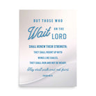 Isaiah 40:31 - Bible Verse, Wings like Eagles Premium Luster Photo Paper Poster