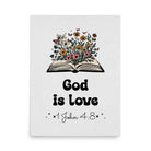 1 John 4:8 - Bible Verse, God is Love Premium Luster Photo Paper Poster