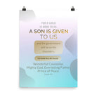 Isaiah 9:6 - Bible Verse, Wonderful Counselor Premium Luster Photo Paper Poster