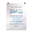 Isaiah 40:31 - Bible Verse, Wings like Eagles Premium Luster Photo Paper Poster