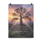 John 14:6 Bible Verse Jesus said Premium Luster Photo Paper Poster 18″×24″