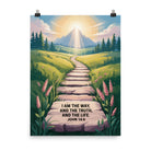 John 14:6 Bible Verse The Truth Premium Luster Photo Paper Poster 18″×24″