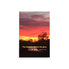 Psalm 19:1 Bible Verse, Sunset Glory Premium Luster Photo Paper Poster