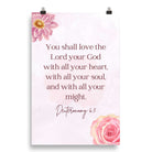 Deuteronomy 6:5 Bible Verse, the Lord Premium Luster Photo Paper Poster