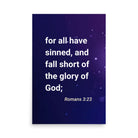 Romans 3:23 - Bible Verse, all have sinned Premium Luster Photo Paper Poster