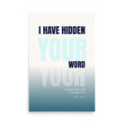 Psalm 119:11 - Bible Verse, hidden your word Premium Luster Photo Paper Poster