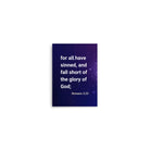 Romans 3:23 - Bible Verse, all have sinned Premium Luster Photo Paper Poster