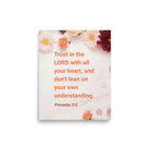 Prov 3:5 - Bible Verse, Trust in the LORD Premium Luster Photo Paper Poster