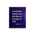 Romans 3:23 - Bible Verse, all have sinned Premium Luster Photo Paper Poster