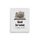 1 John 4:8 - Bible Verse, God is Love Premium Luster Photo Paper Poster