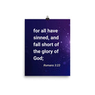 Romans 3:23 - Bible Verse, all have sinned Premium Luster Photo Paper Poster