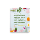 Jer 29:11 - Bible Verse, to give you hope Premium Luster Photo Paper Poster