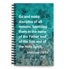 Matt 28:19 - Bible Verse, Make Disciples Spiral Notebook