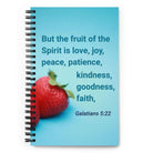 Gal 5:22 - Bible Verse, fruit of the Spirit Spiral Notebook