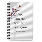 Exodus 15:26 Bible Verse, diligently listen Spiral Notebook