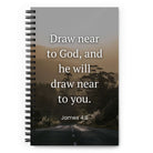 James 4:8 Bible Verse, Cleanse your Spiral Notebook