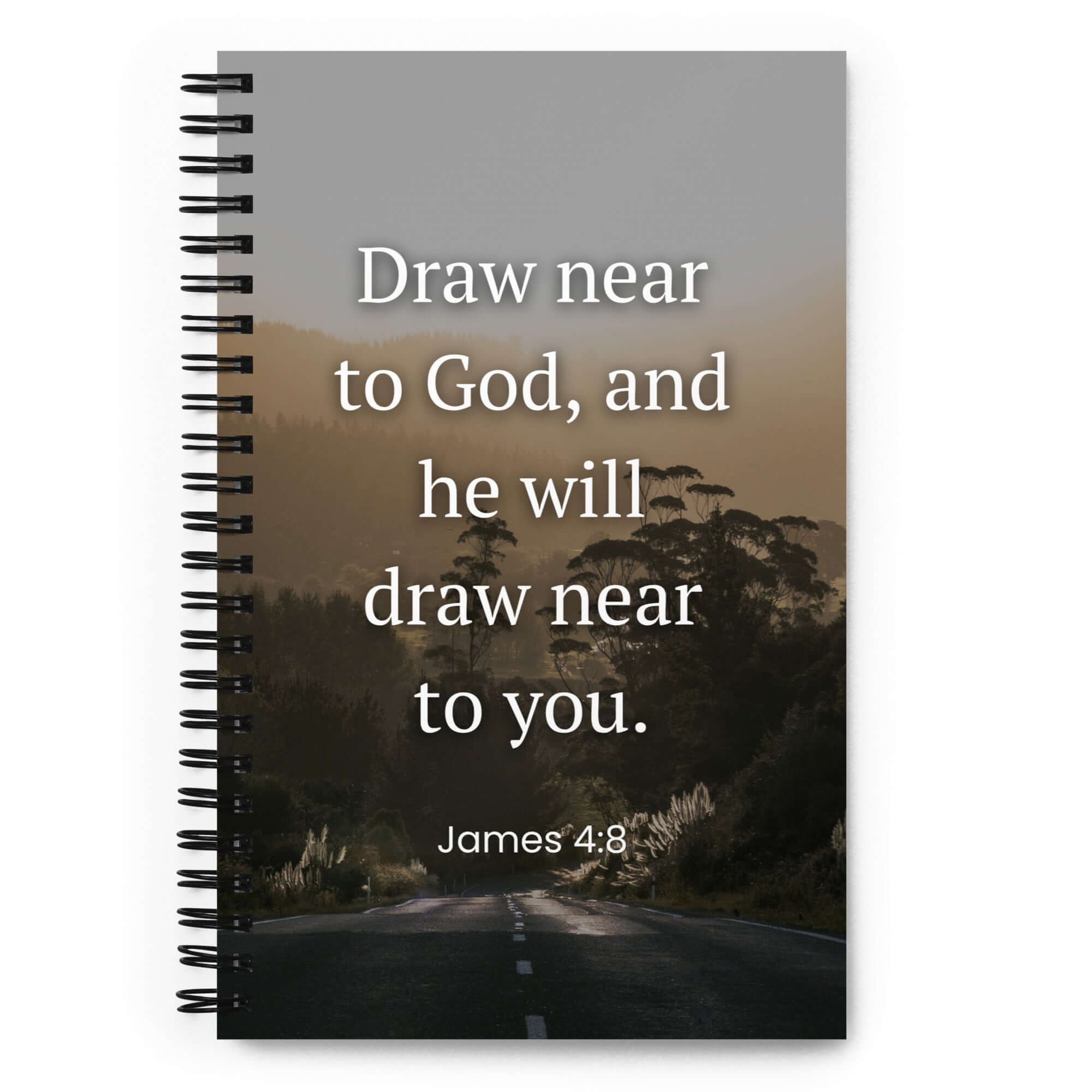 James 4:8 Bible Verse, Cleanse your Spiral Notebook
