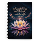 John 14:6 Bible Verse The Way Spiral Notebook Default Title