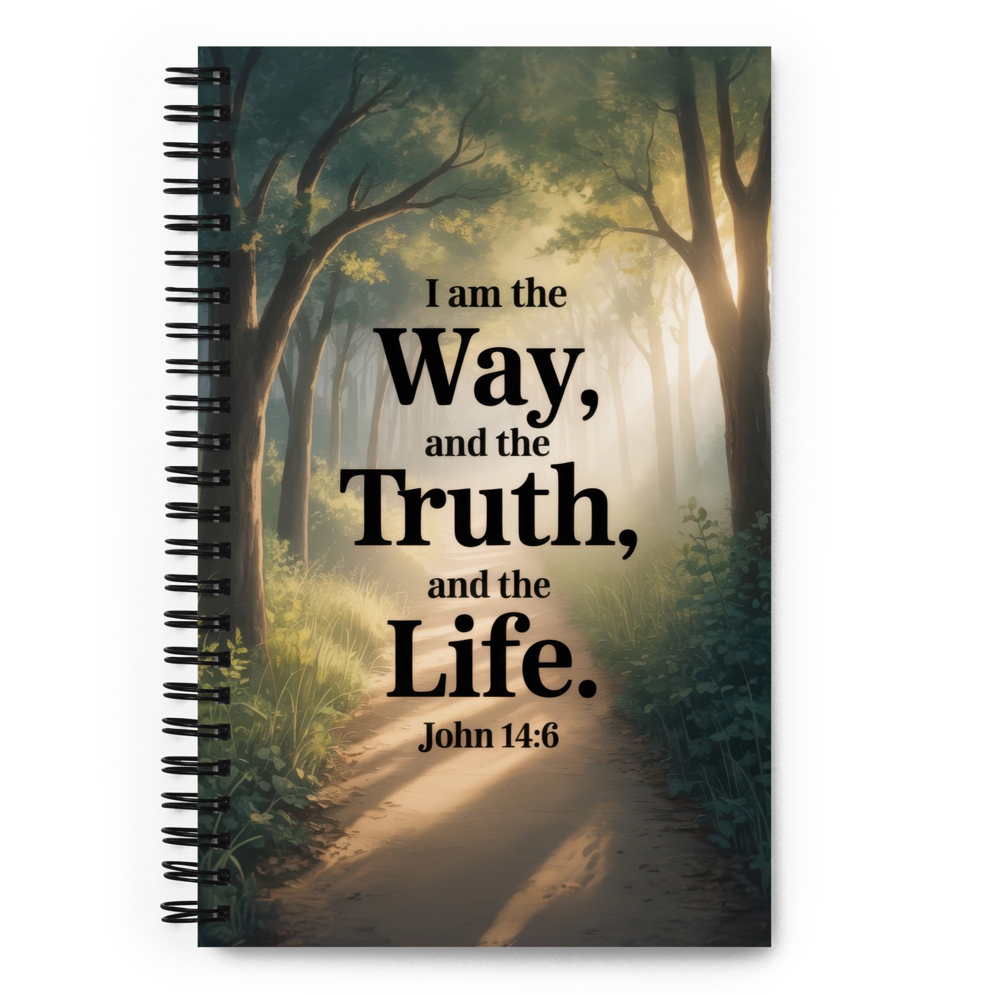 John 14:6 Bible Verse The Life Spiral Notebook Default Title