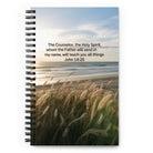 John 14:26 Bible Verse in my name Spiral Notebook Default Title