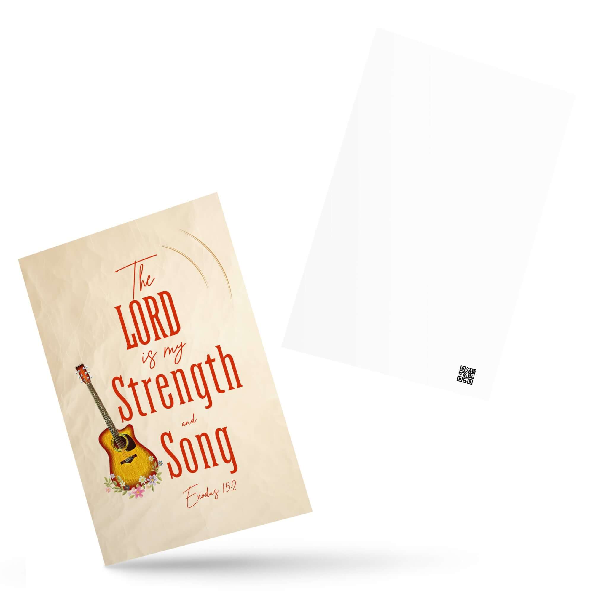 Exodus 15:2 - Bible Verse, The LORD is my strength Standard Postcard