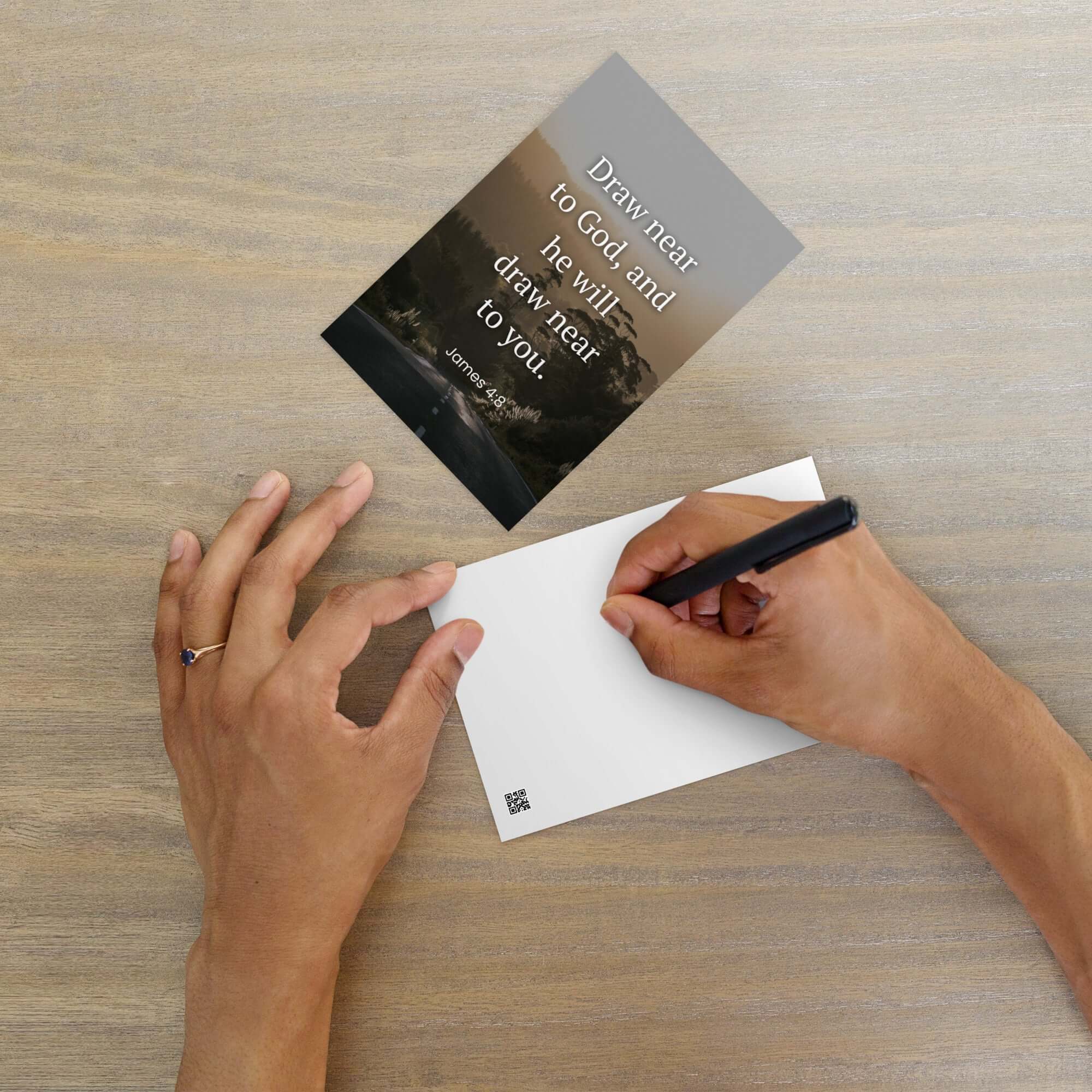James 4:8 Bible Verse, Cleanse your Standard Postcard