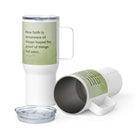 Heb 11:1 - Bible Verse, faith is assurance Travel Mug with a Handle