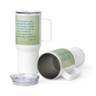 Psalm 23:4 - Bible Verse, fear no evil Travel Mug with a Handle