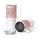 Revelation 21:4 Bible Verse, their eyes Travel Mug with a Handle