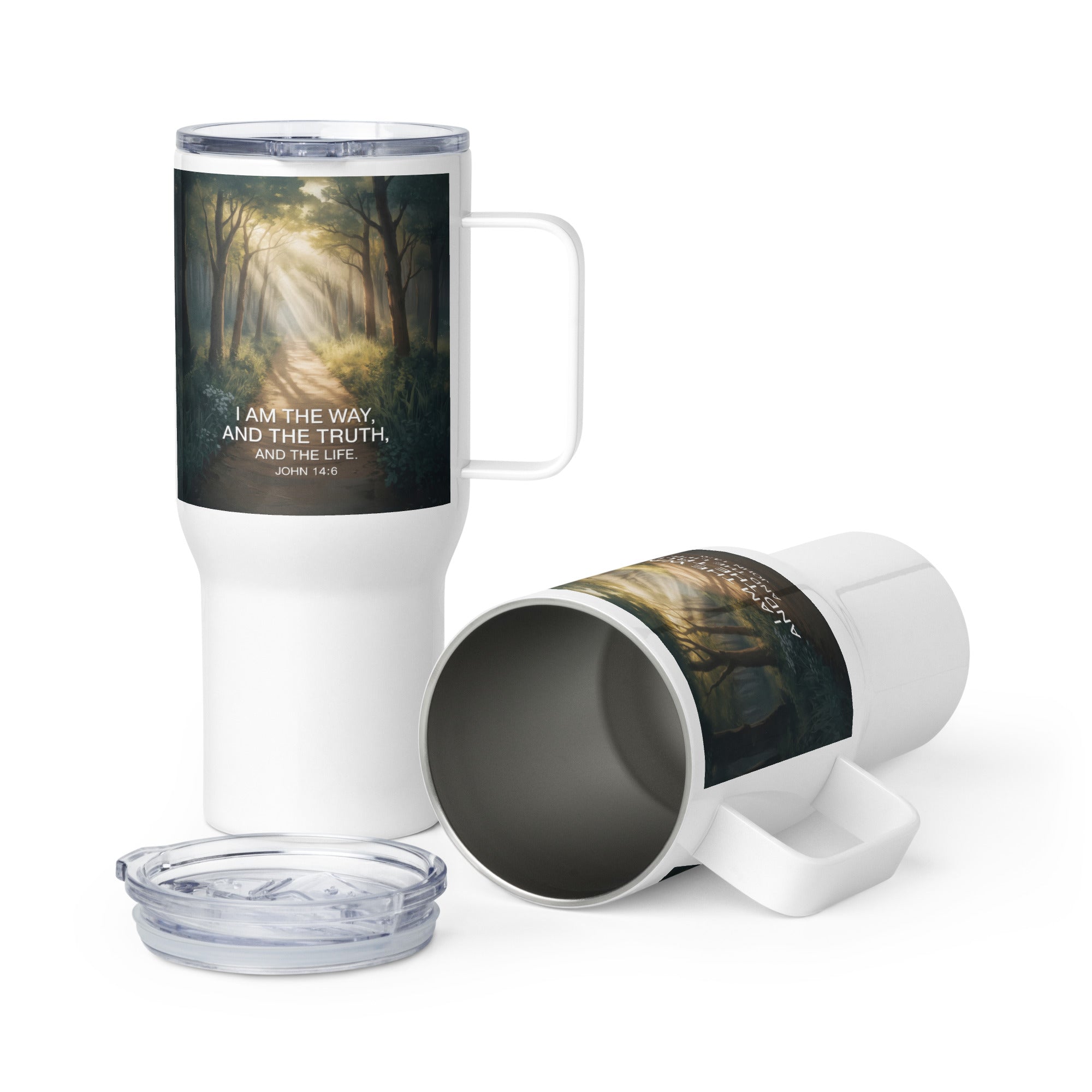 John 14:6 Bible Verse I Am Travel Mug with a Handle Default Title