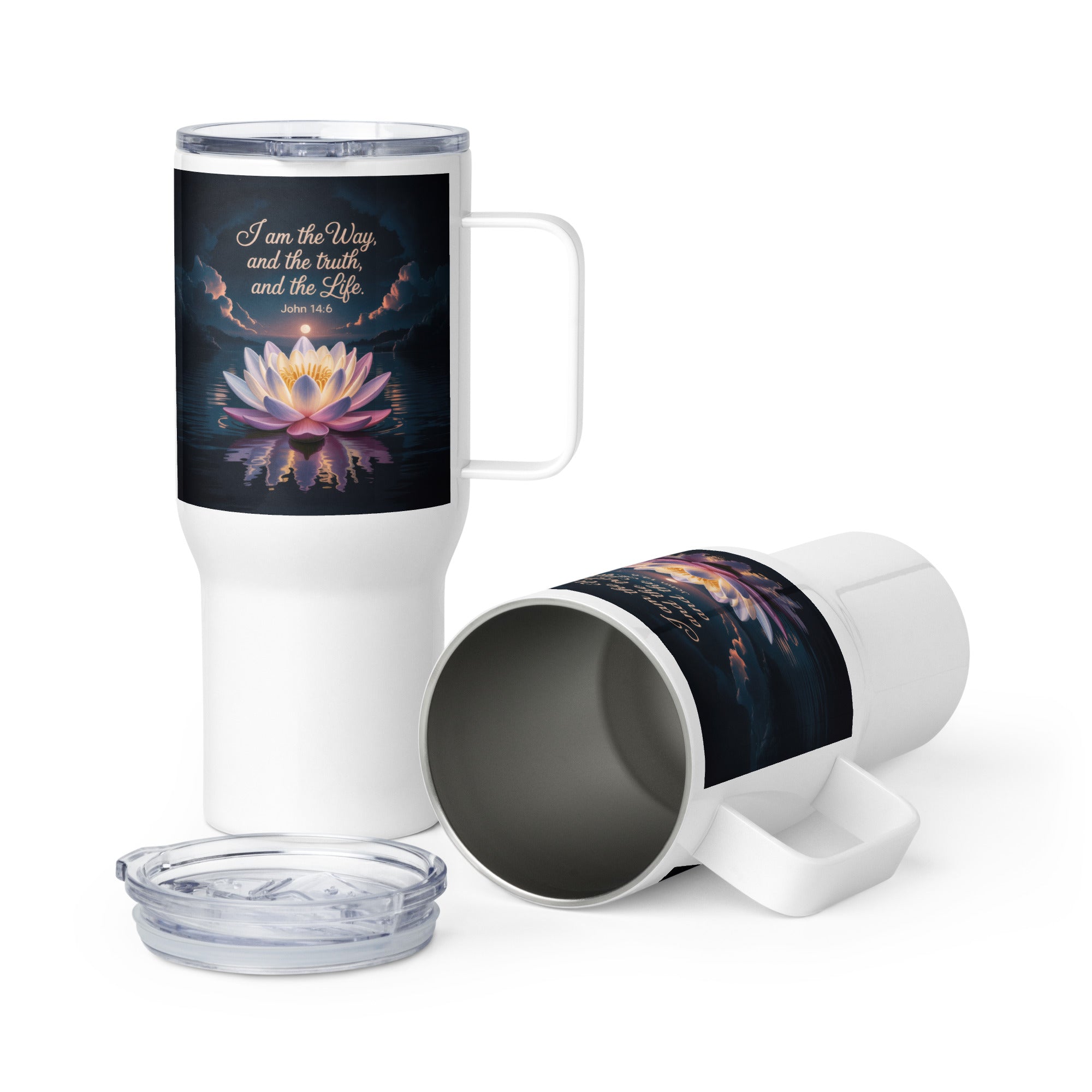 John 14:6 Bible Verse The Way Travel Mug with a Handle Default Title
