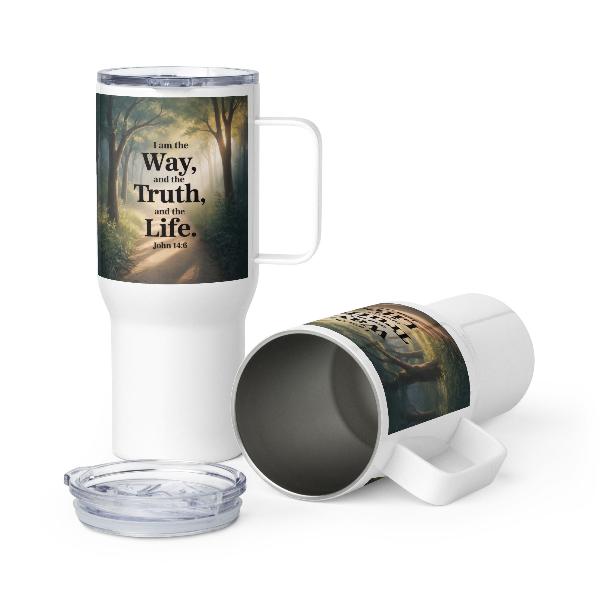 John 14:6 Bible Verse The Life Travel Mug with a Handle Default Title
