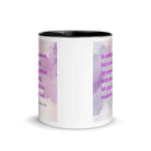 Phil 4:6 - Bible Verse, Prayer and Petition White Ceramic Mug with Color Inside