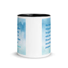 Rom 8:28 - Bible Verse, together for good White Ceramic Mug with Color Inside