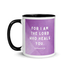 Exodus 15:26 Bible Verse, in his eyes White Ceramic Mug with Color Inside