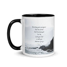 Joshua 1:9 Bible Verse, Do not be afraid White Ceramic Mug with Color Inside