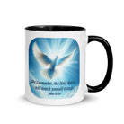 John 14:26 - Bible Verse, Holy Spirit Dove Mug Color Inside
