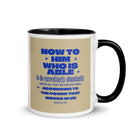 Eph 3:20 - Bible Verse, power in us White Ceramic Mug with Color Inside